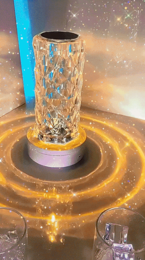 Led kristal lamp met 16 kleuren.