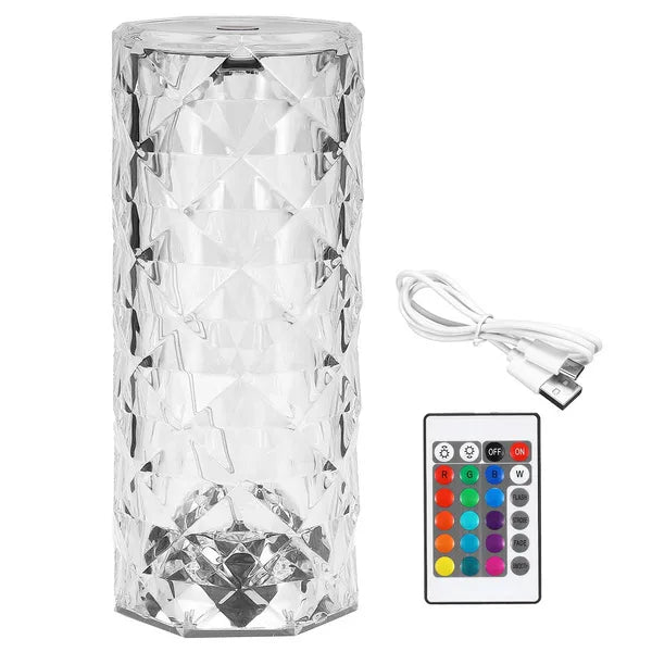Led kristal lamp met 16 kleuren.