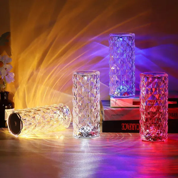 Led kristal lamp met 16 kleuren.